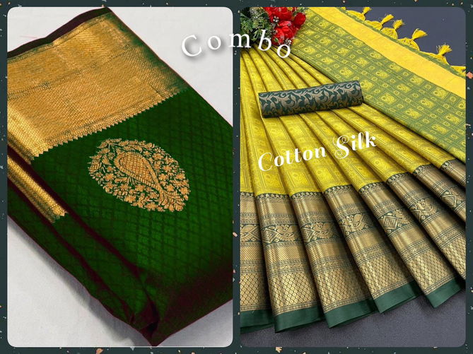 Aab Combo 1 Silk Designer Sarees Catalog
